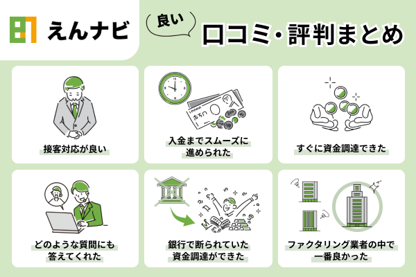 えんナビの良い口コミまとめ