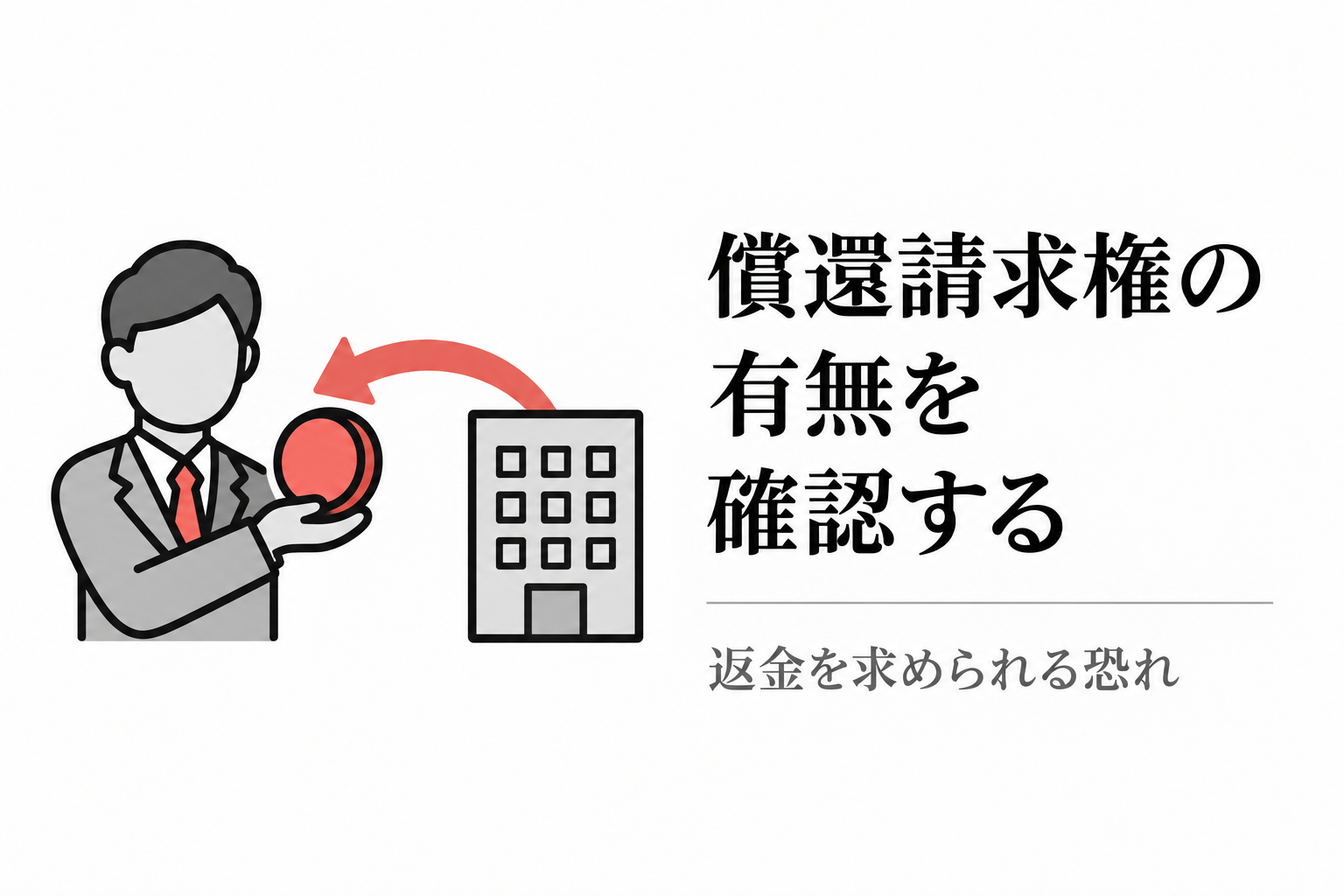 償還請求権があると返金を求められる恐れがあるため、契約前に有無を確認する