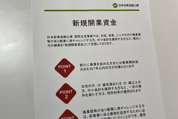 新規開業資金の概要書