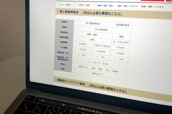 制度融資の主な対象者